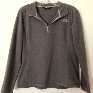 North Face 1/4 pullover Zip-up
